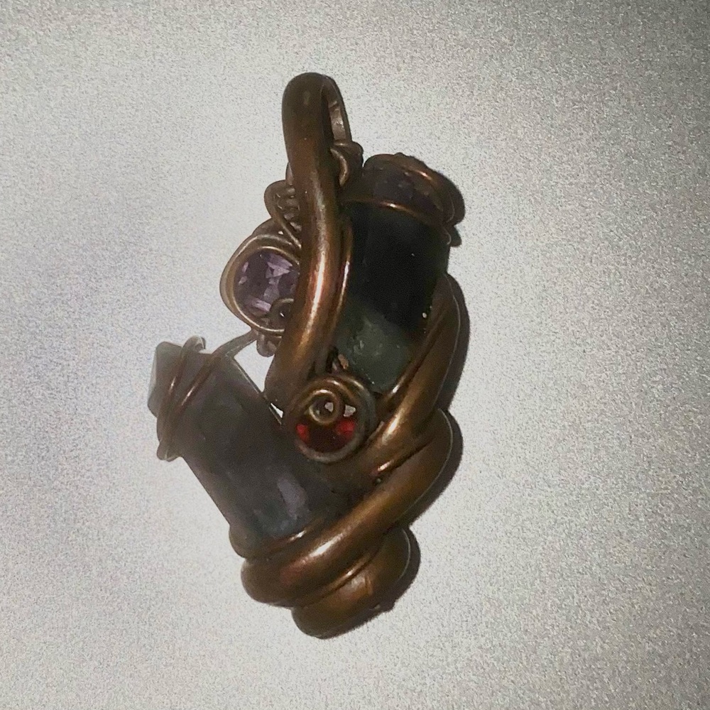 Wire wrapped pendant